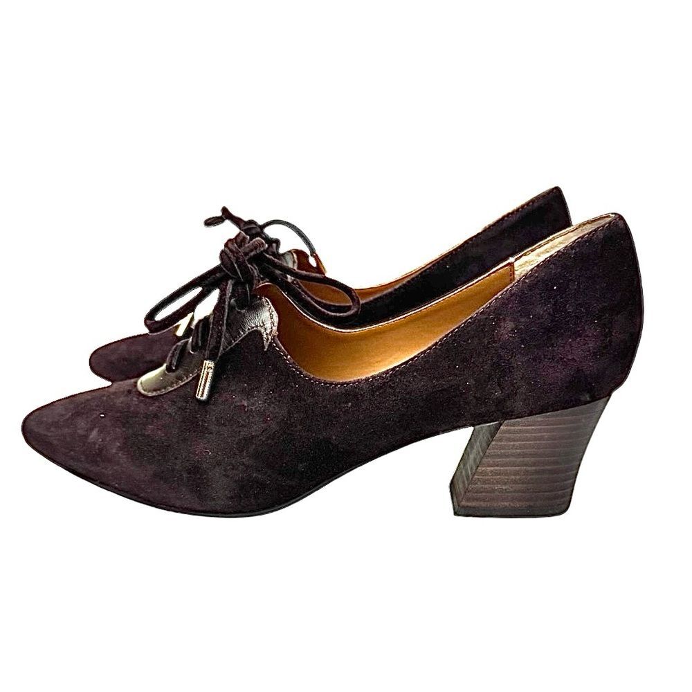 J. RENEE Ellam Brown Suede- Leather Women’s Granny Loafer Size 9 Medium New - Picture 4 of 8